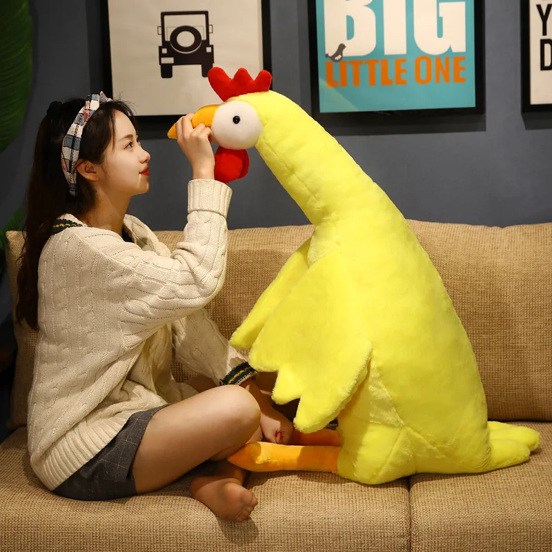 Creative cute chicken plush pillow kawaii plush funny yellow white chicken home office decoration holiday gift
Creative cute chicken plush pillow kawaii plush funny yellow white chicken home office decoration holiday gift
