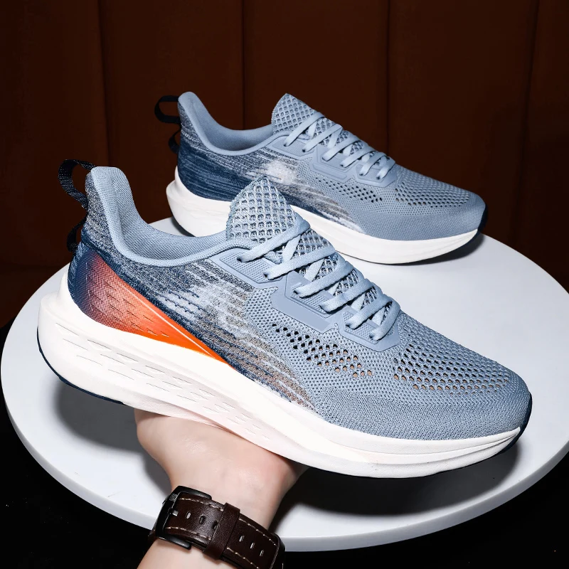 Men sneaker shoes fashion elastic outdoor sports running leisure walking vulcanized fly woven mesh breathable shoes
Men sneaker shoes fashion elastic outdoor sports running leisure walking vulcanized fly woven mesh breathable shoes