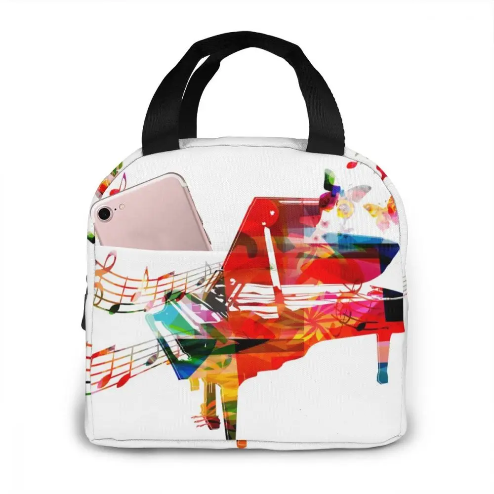 Portable Lunch Bag Piano Music Notes Thermal Insulated Lunch Box Tote Cooler Bag Bento Pouch Lunch Container Food Storage Bag
Portable Lunch Bag Piano Music Notes Thermal Insulated Lunch Box Tote Cooler Bag Bento Pouch Lunch Container Food Storage Bag