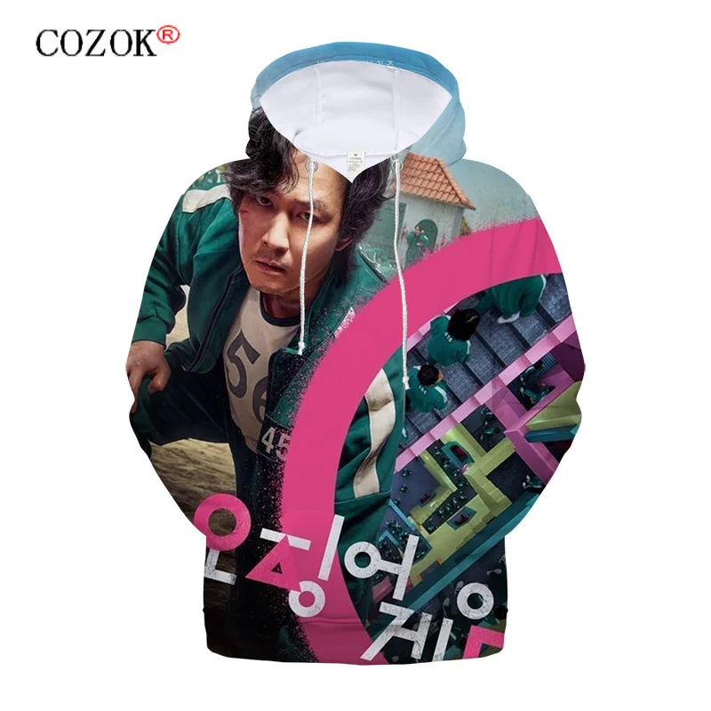 Squid Game Surrounding Hooded Sweater Loose Large Size 3D Digital Printing Hooded Sweater Cross-border
Squid Game Surrounding Hooded Sweater Loose Large Size 3D Digital Printing Hooded Sweater Cross-border