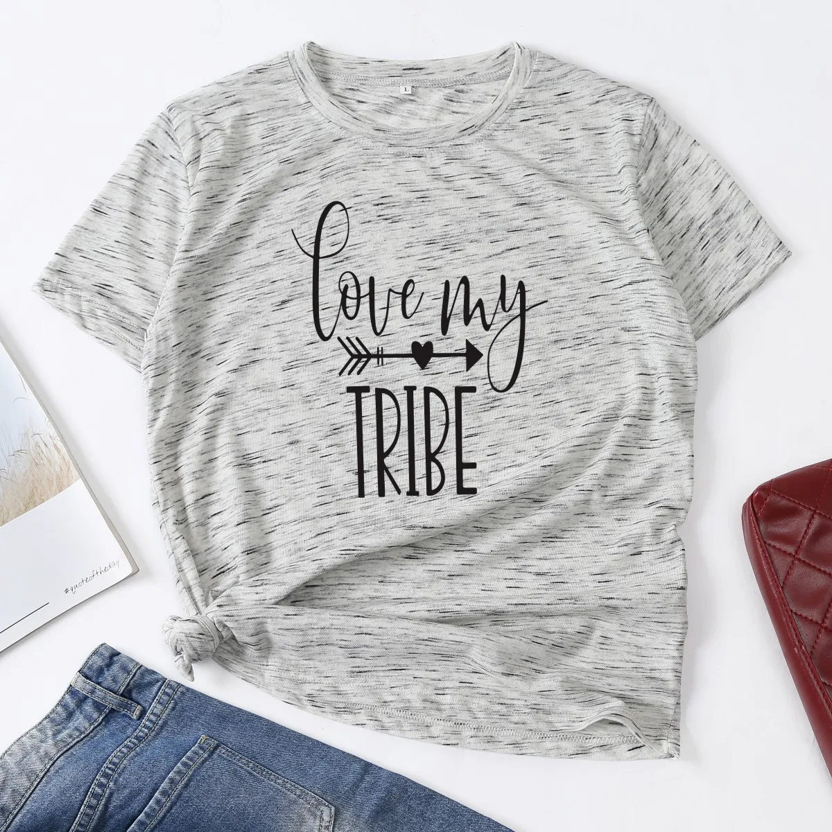JFUNCY Plus Size Shirts Women Cotton Tops Love My Tribe Printed Casual Woman T-shirt Summer Female Tee Shirt Lady Tshirt
JFUNCY Plus Size Shirts Women Cotton Tops Love My Tribe Printed Casual Woman T-shirt Summer Female Tee Shirt Lady Tshirt