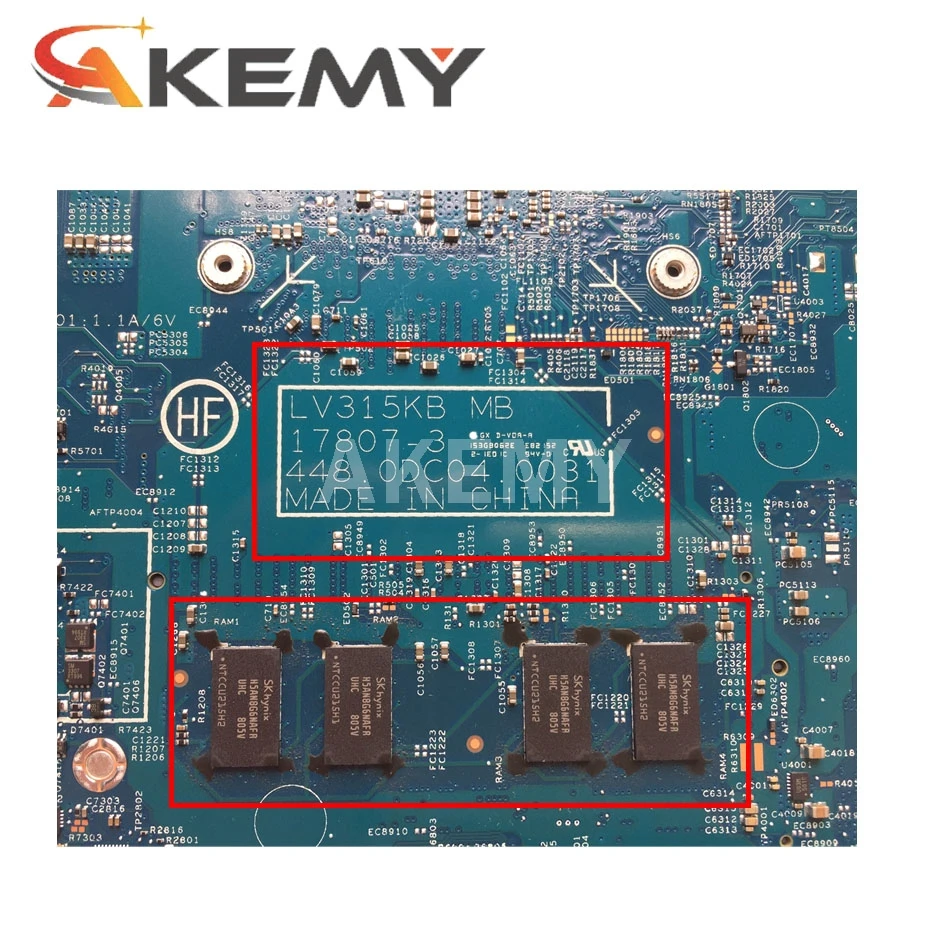 Akemy LV315KB MB 17807-3 448.0DC04.0031 For Lenovo V330-15IKB Laptop Motherboard 3865U CPU 4G RAM 100% test intact
Akemy LV315KB MB 17807-3 448.0DC04.0031 For Lenovo V330-15IKB Laptop Motherboard 3865U CPU 4G RAM 100% test intact
