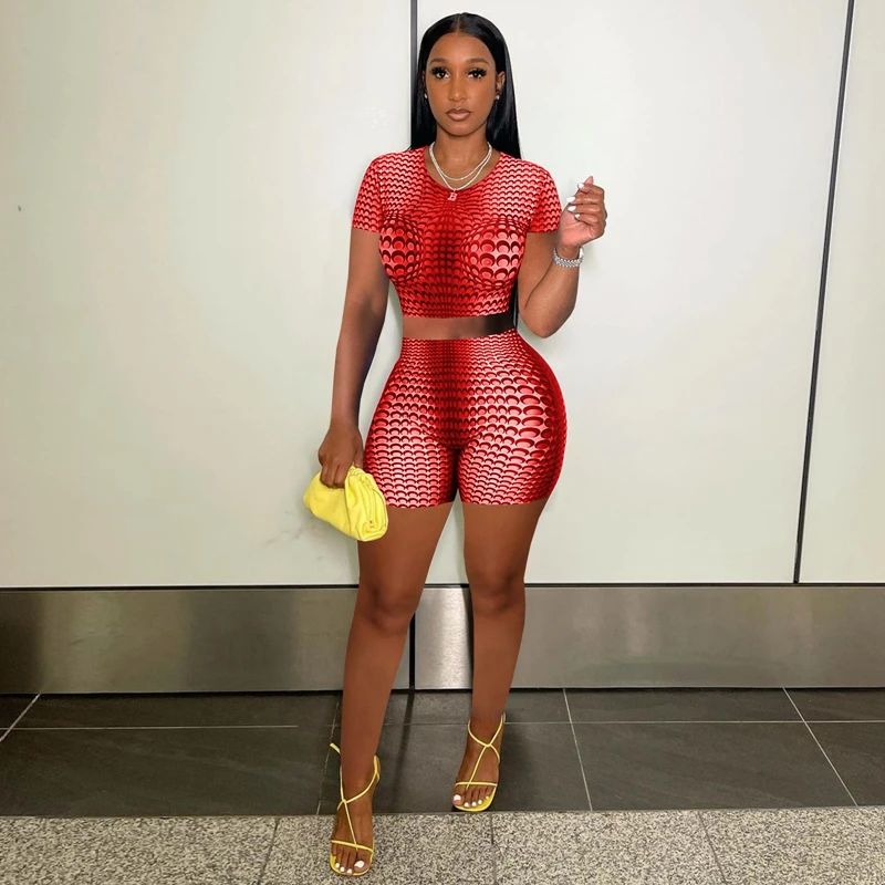 Spring Summer Two Piece Set Women Print T-shirt Crop Top+biker Shorts Sets Tracksuit Lounge Nightclub Streetwear Wholesale Items
Spring Summer Two Piece Set Women Print T-shirt Crop Top+biker Shorts Sets Tracksuit Lounge Nightclub Streetwear Wholesale Items