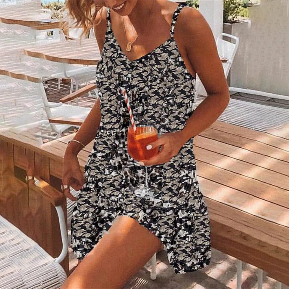 Women Summer Mini Dress Sexy Strappy Spaghetti Strap Sundress 2021 Elegant Fashion Leopard Print Dresses
Women Summer Mini Dress Sexy Strappy Spaghetti Strap Sundress 2021 Elegant Fashion Leopard Print Dresses