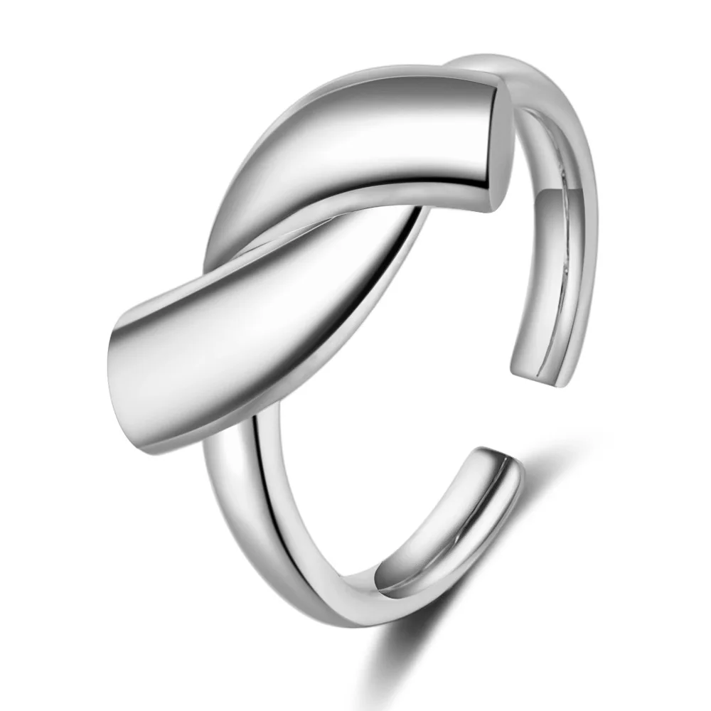 Simple 925 Sterling Silver Ring For Women Girls Fashion Geometry Ring Adjustable Size
Simple 925 Sterling Silver Ring For Women Girls Fashion Geometry Ring Adjustable Size