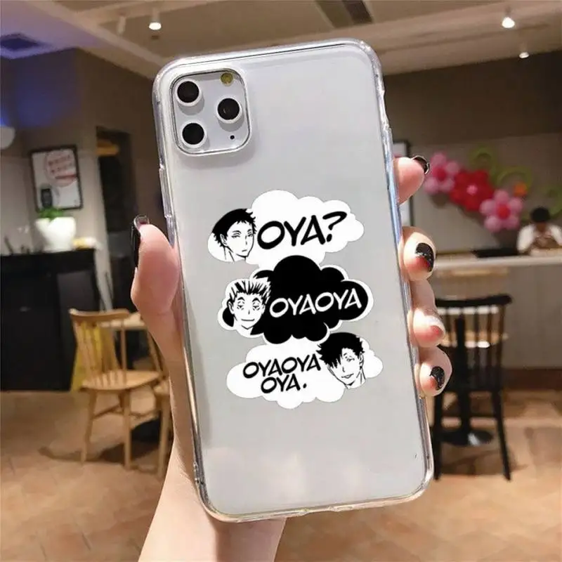 Cute Japan Anime Oya Haikyuu Phone Case Transparent for iPhone 11 12 mini pro XS MAX 8 7 Plus X XR
Cute Japan Anime Oya Haikyuu Phone Case Transparent for iPhone 11 12 mini pro XS MAX 8 7 Plus X XR