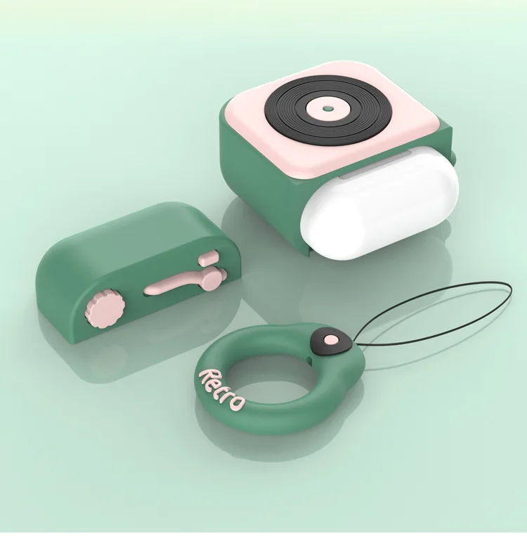 3D Cartoon Cramophone Earphone Case For AirPods 1/2 Portable Bluetooth Headset Box Soft Silicone Earphone Protective Cover Case
3D Cartoon Cramophone Earphone Case For AirPods 1/2 Portable Bluetooth Headset Box Soft Silicone Earphone Protective Cover Case