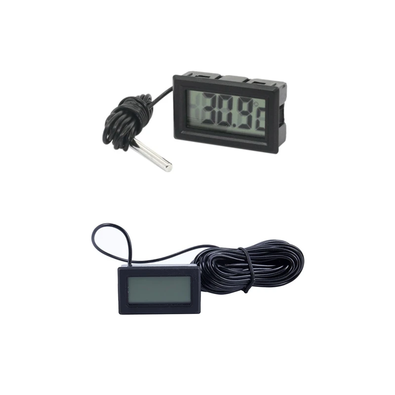 2 шт., водонепроницаемый цифровой термометр, от-50 до + 70 градусов Цельсия и от-40 до 110 градусов Цельсия
2 шт., водонепроницаемый цифровой термометр, от-50 до + 70 градусов Цельсия и от-40 до 110 градусов Цельсия