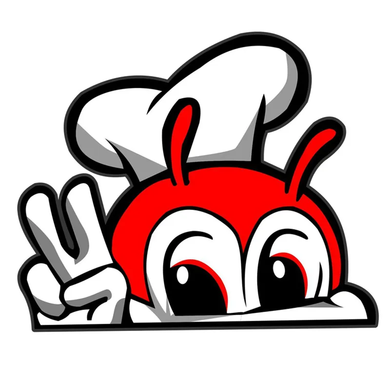 Hot Interesting Cute JOLLIBEE Peeking Anime Car Sticker Motorcycle Decals Vinyl PVC 15cm*15cm Motorcycle KK Decal
Hot Interesting Cute JOLLIBEE Peeking Anime Car Sticker Motorcycle Decals Vinyl PVC 15cm*15cm Motorcycle KK Decal