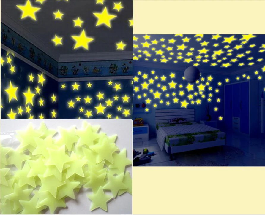 50/70/100 PCS Luminous stars fluorescent kids bedroom glow in the dark stars shine wall stickers moon luminous shine colors 
50/70/100 PCS Luminous stars fluorescent kids bedroom glow in the dark stars shine wall stickers moon luminous shine colors