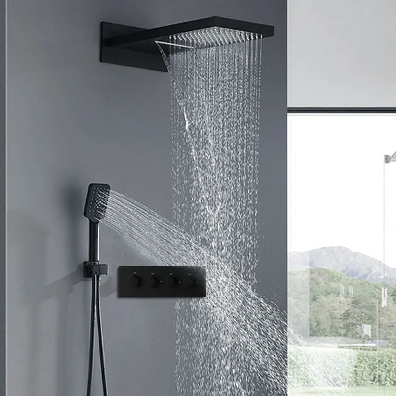 hot and cold 3 ways shower system wall mounted hotel shower waterfall head rainfall luxury bathroom products
hot and cold 3 ways shower system wall mounted hotel shower waterfall head rainfall luxury bathroom products