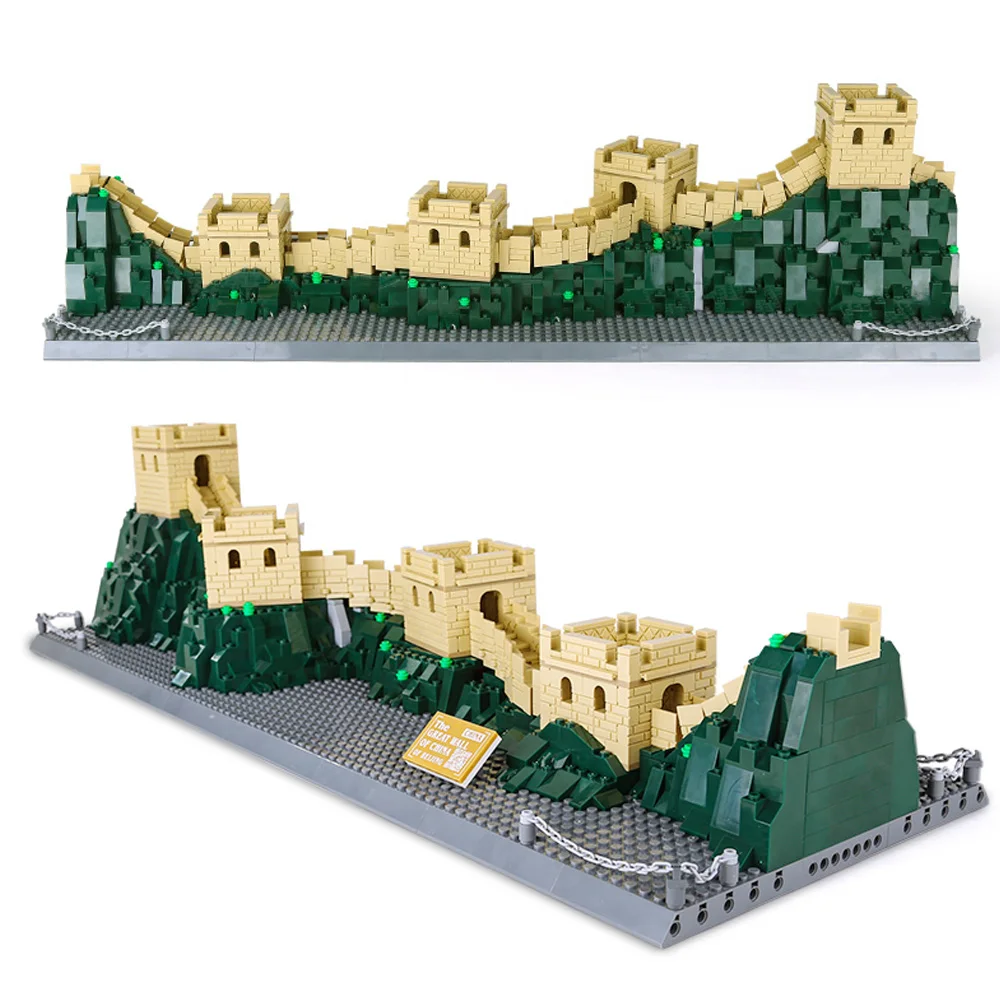 Wange 6216 China Badaling Great Wall building small particles assembled city street view building block toys for children
Wange 6216 China Badaling Great Wall building small particles assembled city street view building block toys for children