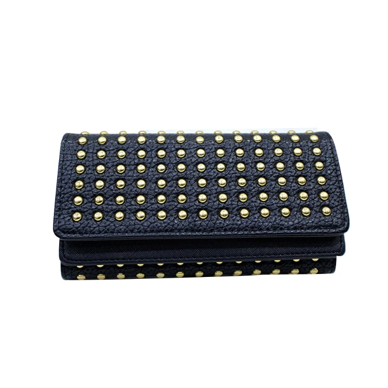 New Fashion Female Wallet Rivets Teen Girl Women Wallets Phone Pocket Purse Pu Leather Card Holder Clutch Money Bag
New Fashion Female Wallet Rivets Teen Girl Women Wallets Phone Pocket Purse Pu Leather Card Holder Clutch Money Bag