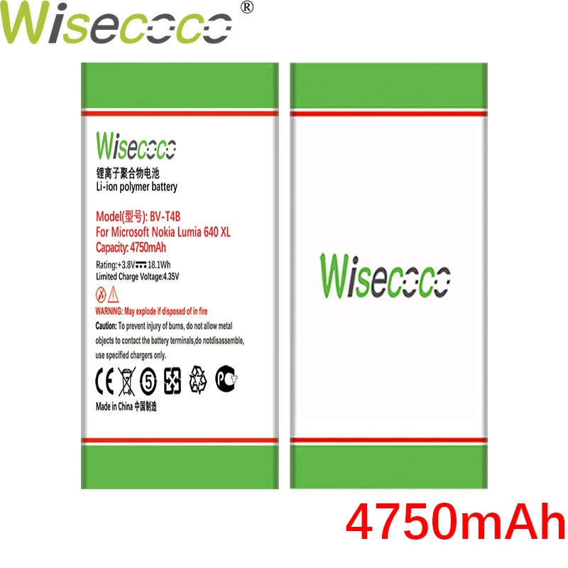 WISECOCO BV-T4B 4750 мАч новый аккумулятор чехол с подставкой и отделениями для карт Nokia