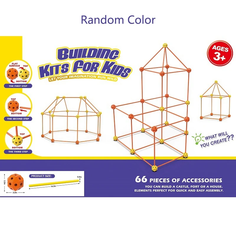 Construction Fort DIY Toy Kit DIY Building Castles Tunnels Gift DIY Tent Kids Toy
Construction Fort DIY Toy Kit DIY Building Castles Tunnels Gift DIY Tent Kids Toy