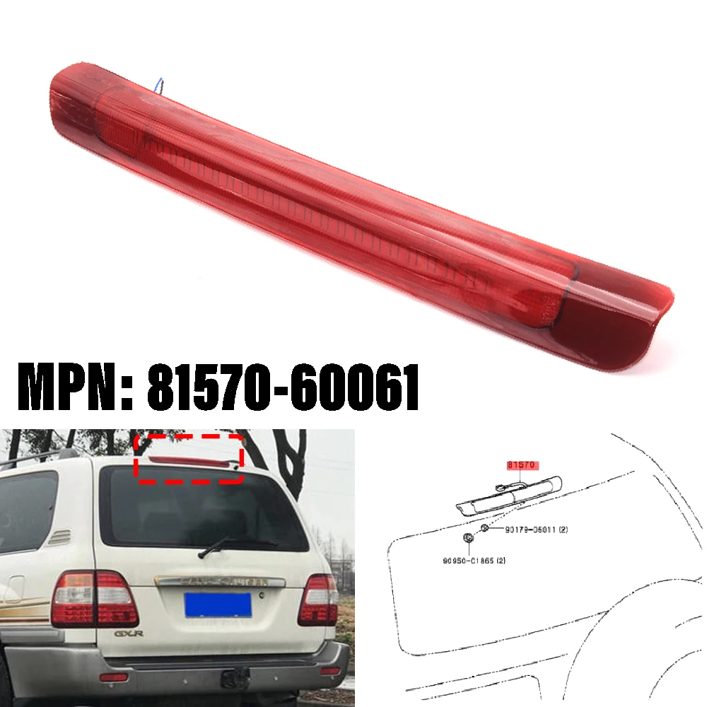 Третий стоп светильник для Toyota Land Cruiser LEXUS LX470 1998-2005 2006 2007, 1 шт.
Третий стоп светильник для Toyota Land Cruiser LEXUS LX470 1998-2005 2006 2007, 1 шт.