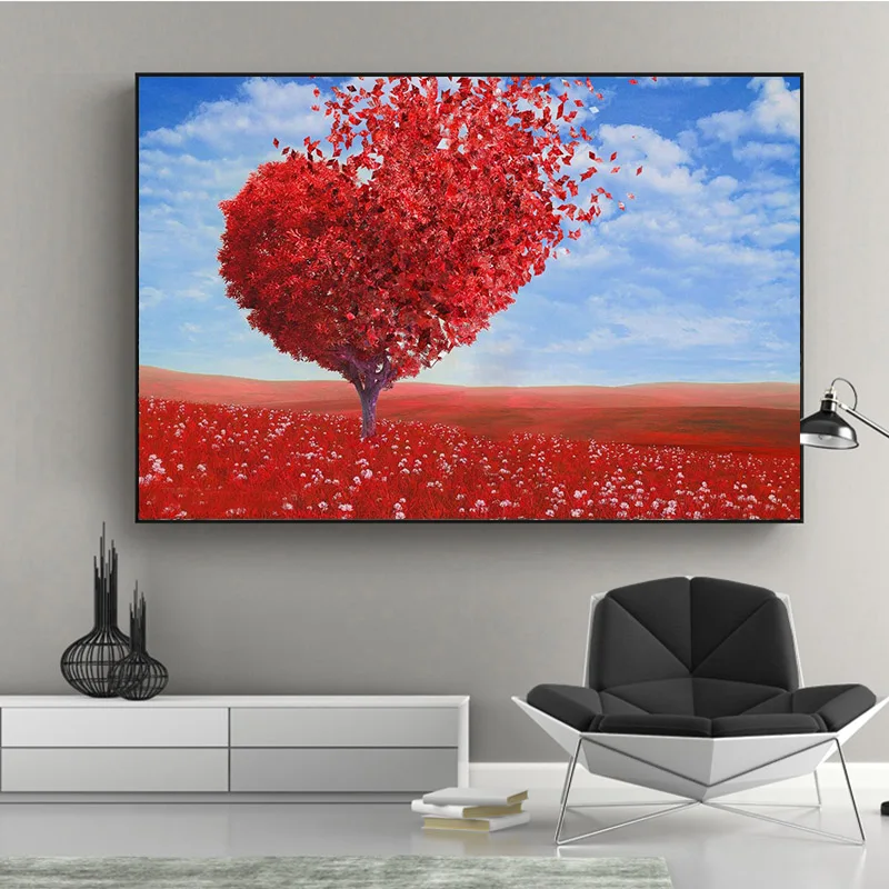 Vintage Canvas Paintings Heart Tree Landscape Wall Art Pictures For Living Room Modern Posters And Prints Indoor Home Decoration
Vintage Canvas Paintings Heart Tree Landscape Wall Art Pictures For Living Room Modern Posters And Prints Indoor Home Decoration
