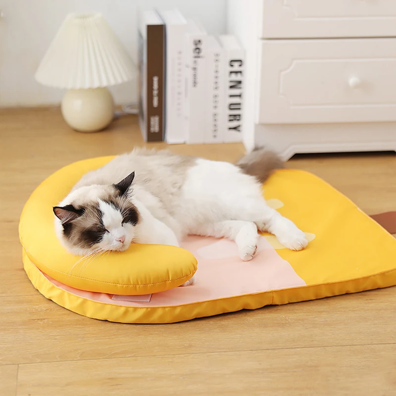 Pet Supplies Breathable Cat Bed Soft Cute Fruit Shape Dog Mat with Pillow Protect The Cervical Spine Sleep Puppy Nest Banana Bed
Pet Supplies Breathable Cat Bed Soft Cute Fruit Shape Dog Mat with Pillow Protect The Cervical Spine Sleep Puppy Nest Banana Bed