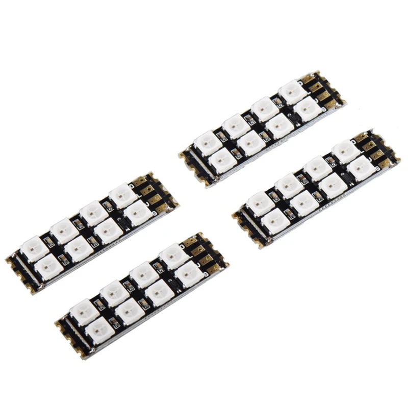 LED Lights 3.3-5.5V WS2812 Quadcopter Frame Arm Board with 8 Lamp Beads Strip Module for FPV Racing Drone(4PCS) | Электроника