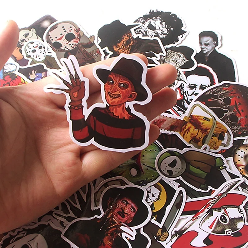 K111 36pcs/set Michael Myers Killers Horror Sticker Waterproof Skateboard Luggage Laptop Sticker DIY PVC Scrapbooking Stickers
K111 36pcs/set Michael Myers Killers Horror Sticker Waterproof Skateboard Luggage Laptop Sticker DIY PVC Scrapbooking Stickers