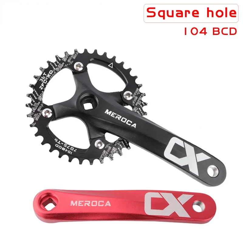 MTB Bike Crankset Aluminum Alloy with Bottom 170mm Crank Black 32/34/36/38/40/42T Plate MEROCA Bicycle Crank Chainwheel 104BCD
MTB Bike Crankset Aluminum Alloy with Bottom 170mm Crank Black 32/34/36/38/40/42T Plate MEROCA Bicycle Crank Chainwheel 104BCD