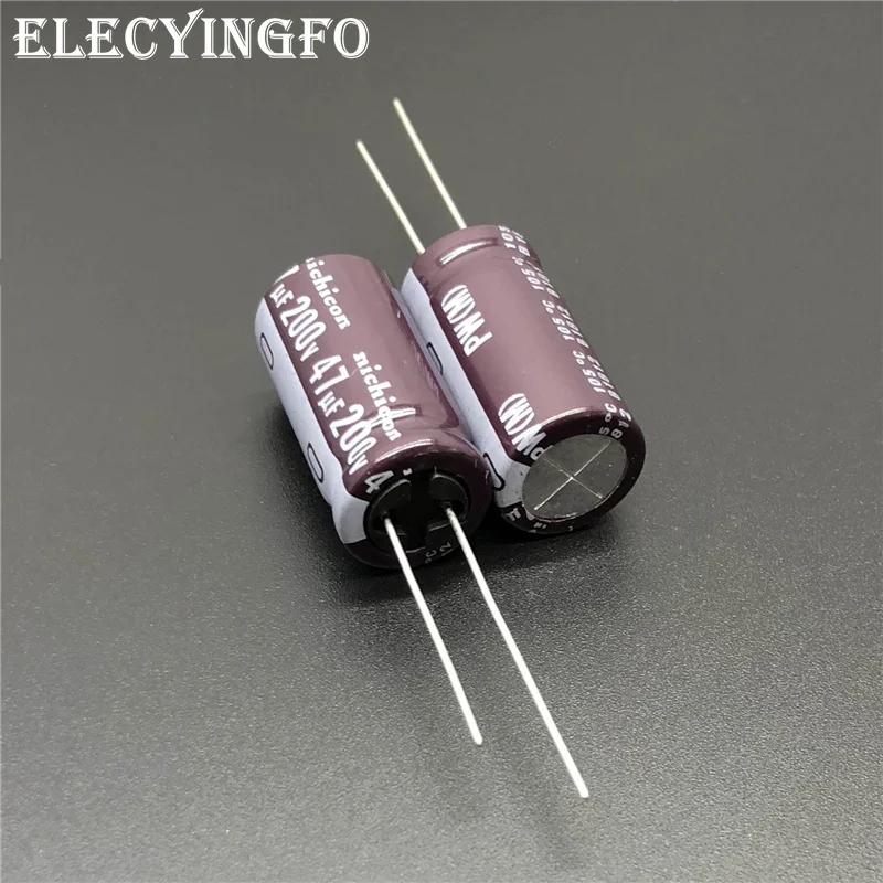 5pcs/50pcs 47uF 200V NICHICON PW Series 12.5x25mm Low Impedance Long Life 200V47uF Aluminum Electrolytic capacitor
5pcs/50pcs 47uF 200V NICHICON PW Series 12.5x25mm Low Impedance Long Life 200V47uF Aluminum Electrolytic capacitor