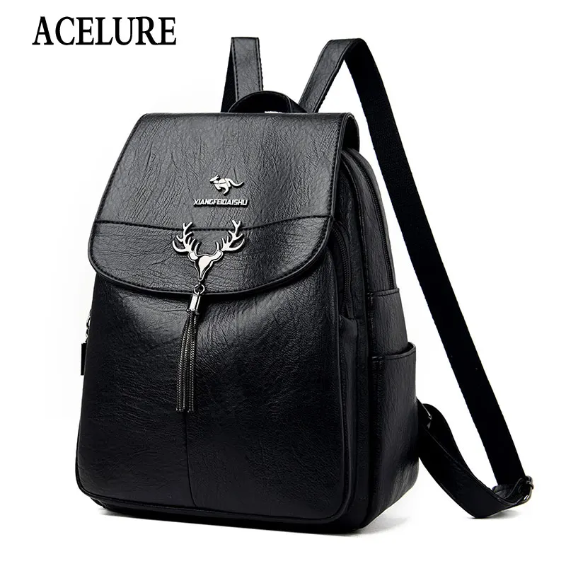ACELURE Casual Fashion High Capacity Tassel PU Leather Backpacks Soft Handle Large Women Handbags Zipper School Bag for Student
ACELURE Casual Fashion High Capacity Tassel PU Leather Backpacks Soft Handle Large Women Handbags Zipper School Bag for Student