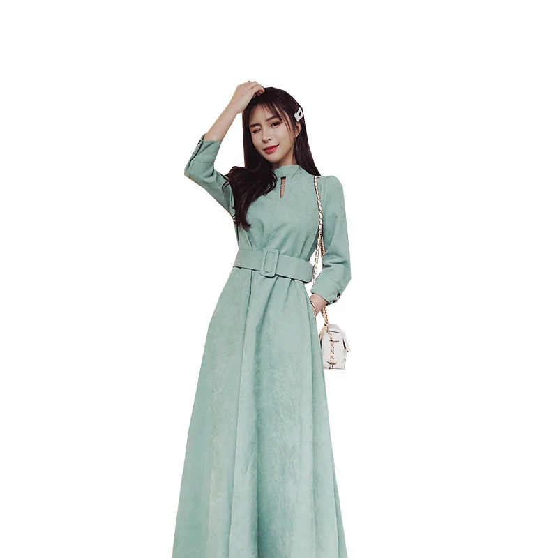 2020 French Retro Hong Kong Style Spring and Autumn Women's New Korean Temperament Long Section High Waist Corduroy Dress
2020 French Retro Hong Kong Style Spring and Autumn Women's New Korean Temperament Long Section High Waist Corduroy Dress