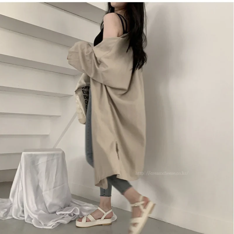 Overcoat Female Slim Elegant Women's Windbreaker Khaki Boho Women's Long Trench Coat Fashion Women's Autumn Coat Casual Button
Overcoat Female Slim Elegant Women's Windbreaker Khaki Boho Women's Long Trench Coat Fashion Women's Autumn Coat Casual Button