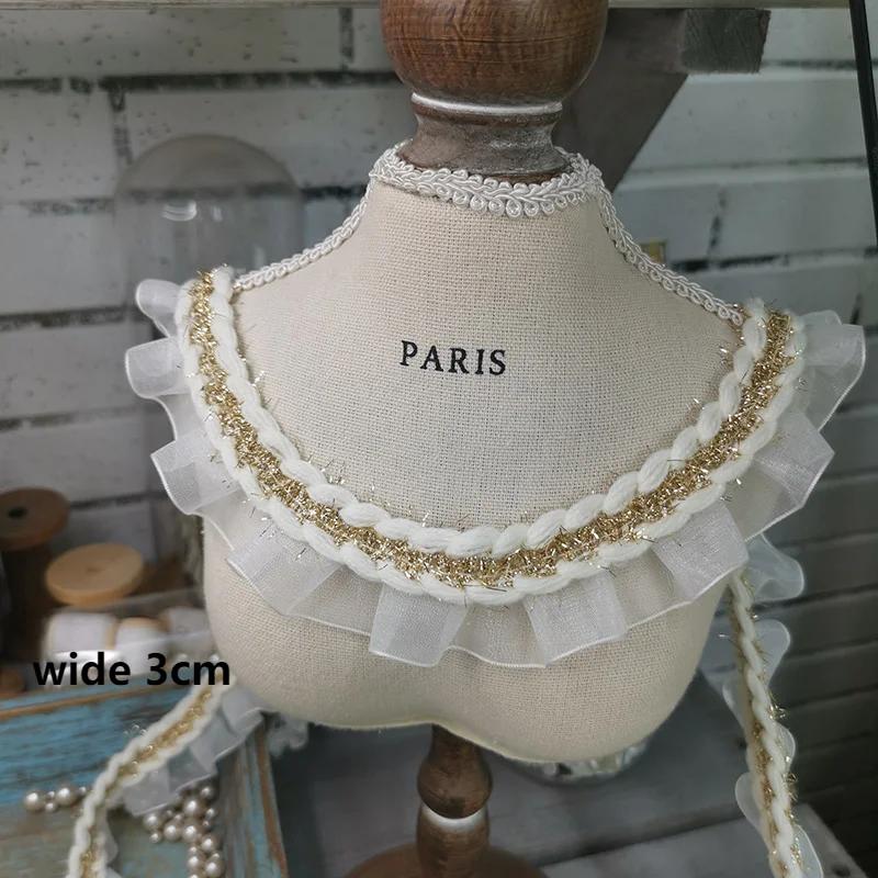 3cm wide small fragrant ribbon folds lace chiffon fabric lace princess windbreaker mouth baby dress decoration accessories
3cm wide small fragrant ribbon folds lace chiffon fabric lace princess windbreaker mouth baby dress decoration accessories