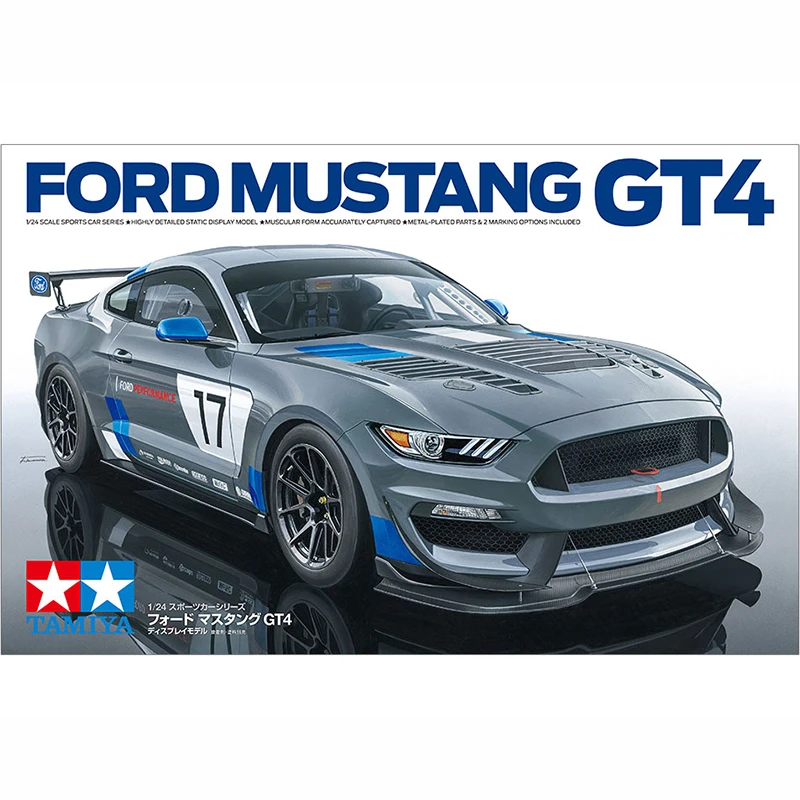 Tamiya Assembly Car Model 1:24 SCALE FORD MUSTANG GT4 24354
Tamiya Assembly Car Model 1:24 SCALE FORD MUSTANG GT4 24354