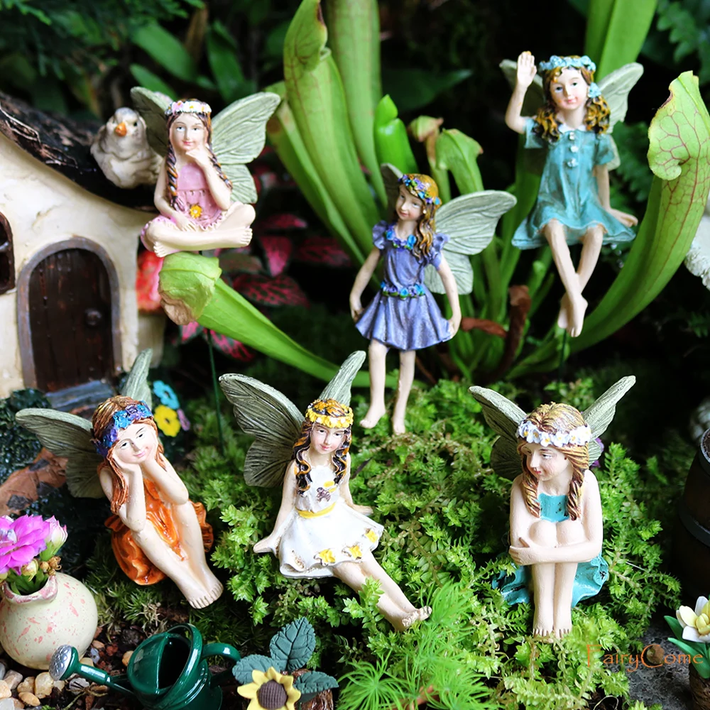 6Pcs Miniature Garden Flower Fairies Pixie Figure Resin Mini Statue Fairy Garden Ornaments Home Decor Decorations Accessories
6Pcs Miniature Garden Flower Fairies Pixie Figure Resin Mini Statue Fairy Garden Ornaments Home Decor Decorations Accessories