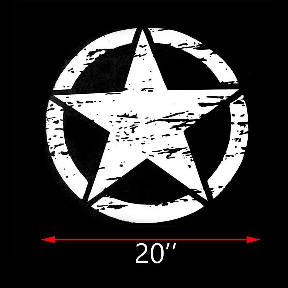 1 Piece Car Sticker 20\\\" * 20\\\" Army Star Car Hood For Jeep Wrangler Side Body
1 Piece Car Sticker 20\\\" * 20\\\" Army Star Car Hood For Jeep Wrangler Side Body