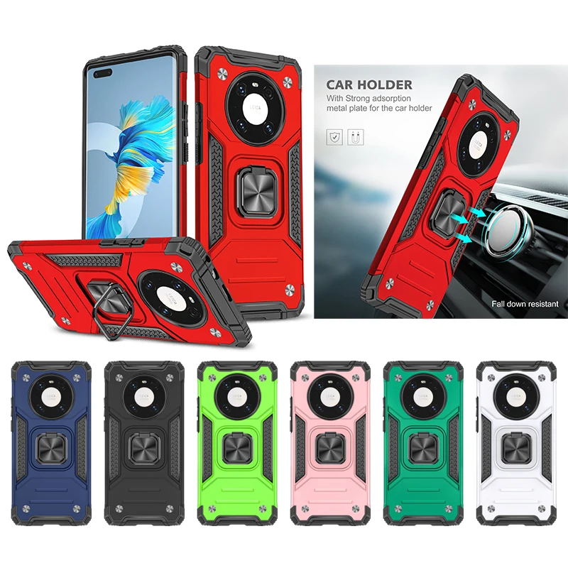 Magnetic Metal Ring Stand Armor Shockproof Case For Huawei Mate 40 Pro P40 P30 Lite Honor 20 Nova 5T Soft TPU Hard PC Back Cover
Magnetic Metal Ring Stand Armor Shockproof Case For Huawei Mate 40 Pro P40 P30 Lite Honor 20 Nova 5T Soft TPU Hard PC Back Cover