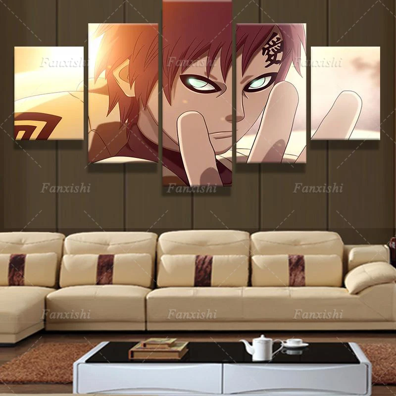 Modern Anime Posters Gaara Kazekage 5 Panel Wall Art Canvas Painting Hd Prints Modular Pictures Home Living Room Decor Fans Gift
Modern Anime Posters Gaara Kazekage 5 Panel Wall Art Canvas Painting Hd Prints Modular Pictures Home Living Room Decor Fans Gift