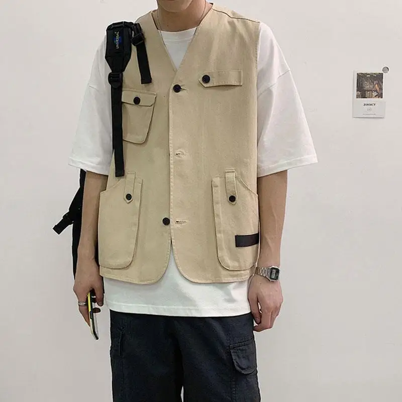 Idopy Men`s Cargo Vest Japanese Style Multi Pockets Vintage Sleeveless Jacket Waistcoat For Man
Idopy Men`s Cargo Vest Japanese Style Multi Pockets Vintage Sleeveless Jacket Waistcoat For Man