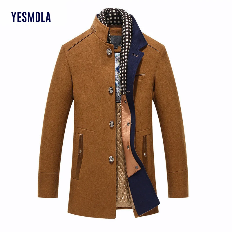 YESMOLA Thickened Woollen Coat for Men Windbreaker Parkas Trench Men Winter Warm Thicken Woollen Jacket Long Overcoat Jacket
YESMOLA Thickened Woollen Coat for Men Windbreaker Parkas Trench Men Winter Warm Thicken Woollen Jacket Long Overcoat Jacket