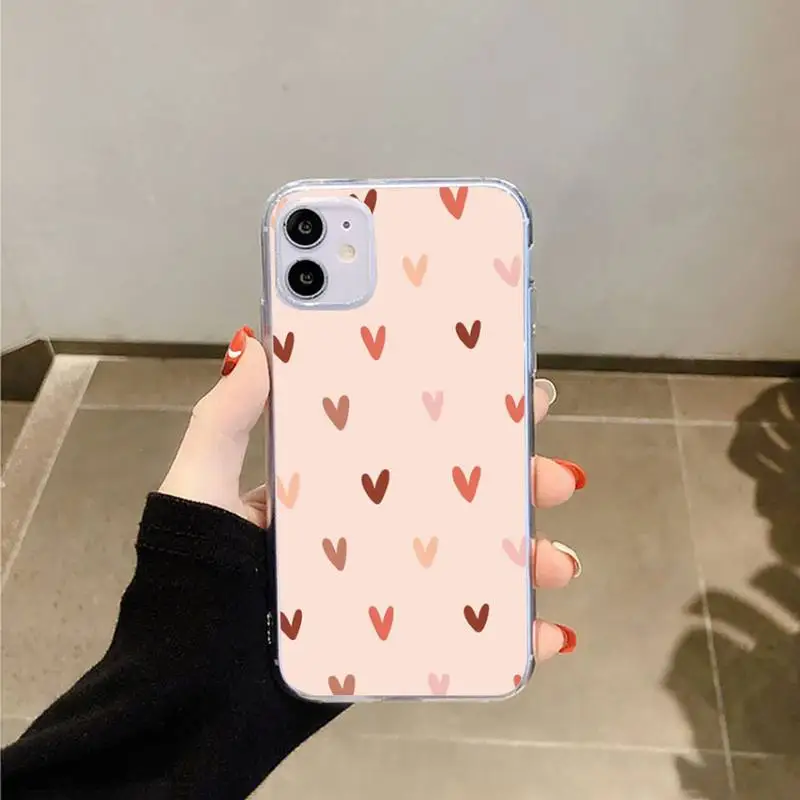 Cute Love Heart pink Phone Case Transparent for iPhone 6 7 8 11 12 s mini pro X XS XR MAX Plus
Cute Love Heart pink Phone Case Transparent for iPhone 6 7 8 11 12 s mini pro X XS XR MAX Plus