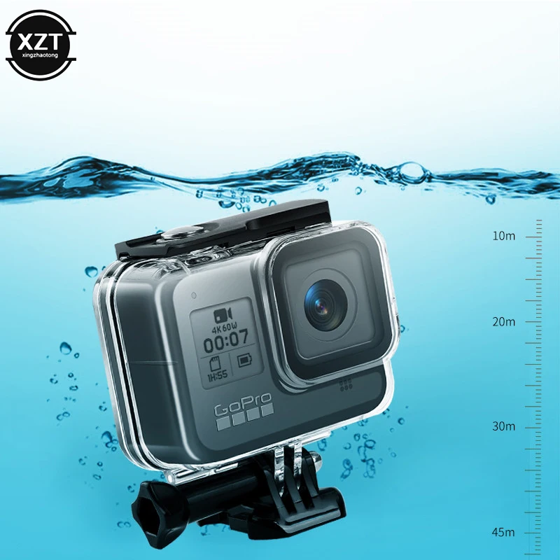 Водонепроницаемый чехол для GoPro Hero 8 черный защитный подводного погружения до 60 м