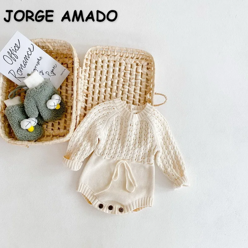 2021 Korean Style New Autumn Baby Girls Bodysuits Apricot Long Sleeves Wool Kniting Hollowed Out Jumpsuit Kids Clothes E2322
2021 Korean Style New Autumn Baby Girls Bodysuits Apricot Long Sleeves Wool Kniting Hollowed Out Jumpsuit Kids Clothes E2322