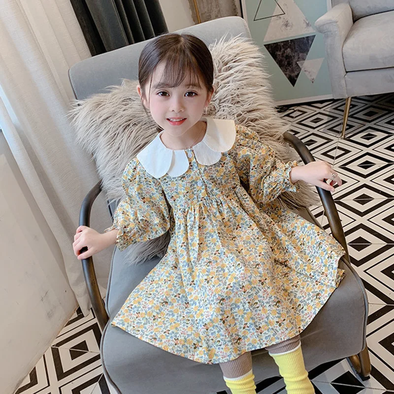 Autumn Winter 2021 New Girls Dress Long Sleeve Peter Pan Collar Floral Cute Girls Baby Princess Dress 18M-6T
Autumn Winter 2021 New Girls Dress Long Sleeve Peter Pan Collar Floral Cute Girls Baby Princess Dress 18M-6T