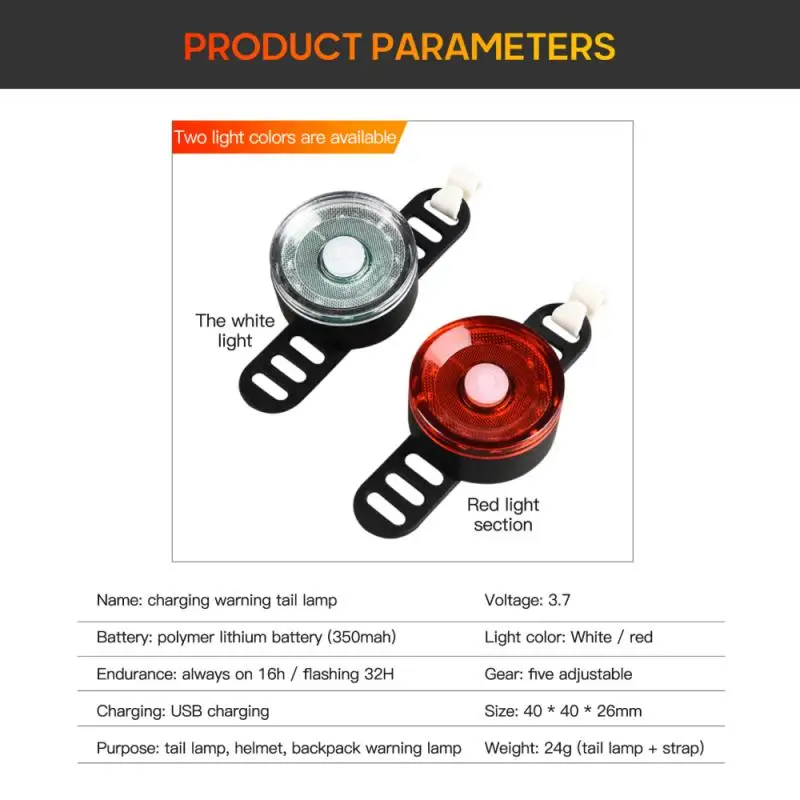 Bicycle Taillight Cycling Rear Back Light Waterproof LED Mountain Bike Rechargeable Lamp Travel Equipment Bicycle Accessories
Bicycle Taillight Cycling Rear Back Light Waterproof LED Mountain Bike Rechargeable Lamp Travel Equipment Bicycle Accessories