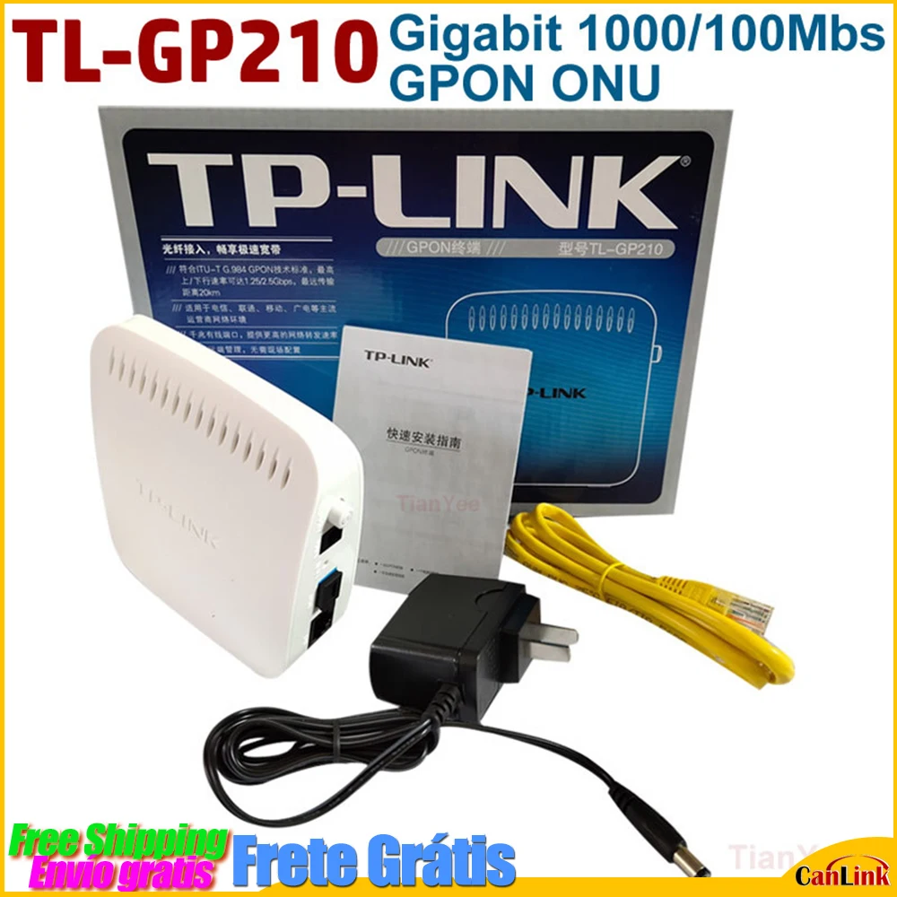 New TP-LINK-GP210 GPON GE Optical ONU Fiber Cat Broadband Cat Gigabit GPON Terminal Telecom Mobile PON Terminal Non Modem ONU
New TP-LINK-GP210 GPON GE Optical ONU Fiber Cat Broadband Cat Gigabit GPON Terminal Telecom Mobile PON Terminal Non Modem ONU
