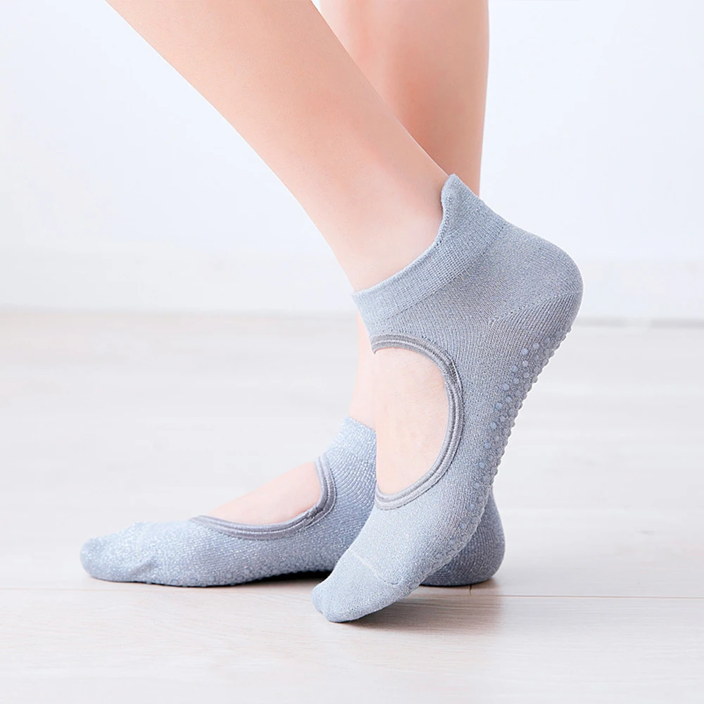 

Анти-скольжения Высокое качество Йога эластичные носки женские впитывающий пот дышащие колготки Пилатес балетные Танцы Спортивные носки