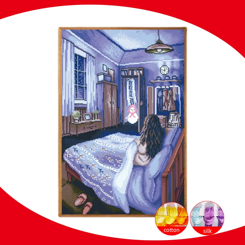 11CT Happy Time Girl Printed Cross Stitch Kits Embroidery Needlework Sets Thread Counted Diy Dmc Flower Cross Stitch Home Decora
11CT Happy Time Girl Printed Cross Stitch Kits Embroidery Needlework Sets Thread Counted Diy Dmc Flower Cross Stitch Home Decora