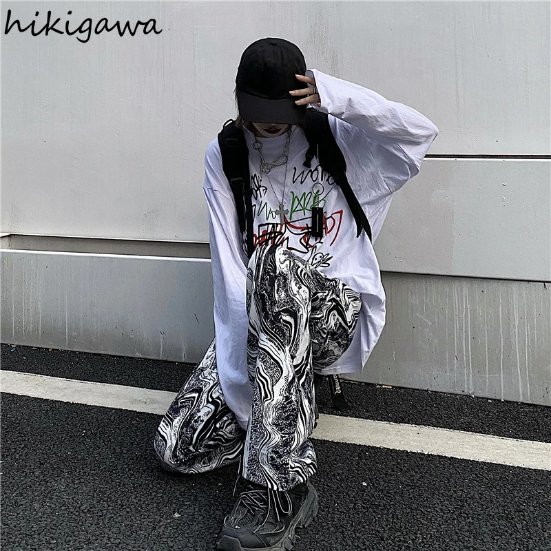 Hikigawa Streetwear Women Plus Size Clothes Pantalon Femme 2021 Vintage Korean Trousers for Female Men Harajuku Joggers Pants
Hikigawa Streetwear Women Plus Size Clothes Pantalon Femme 2021 Vintage Korean Trousers for Female Men Harajuku Joggers Pants
