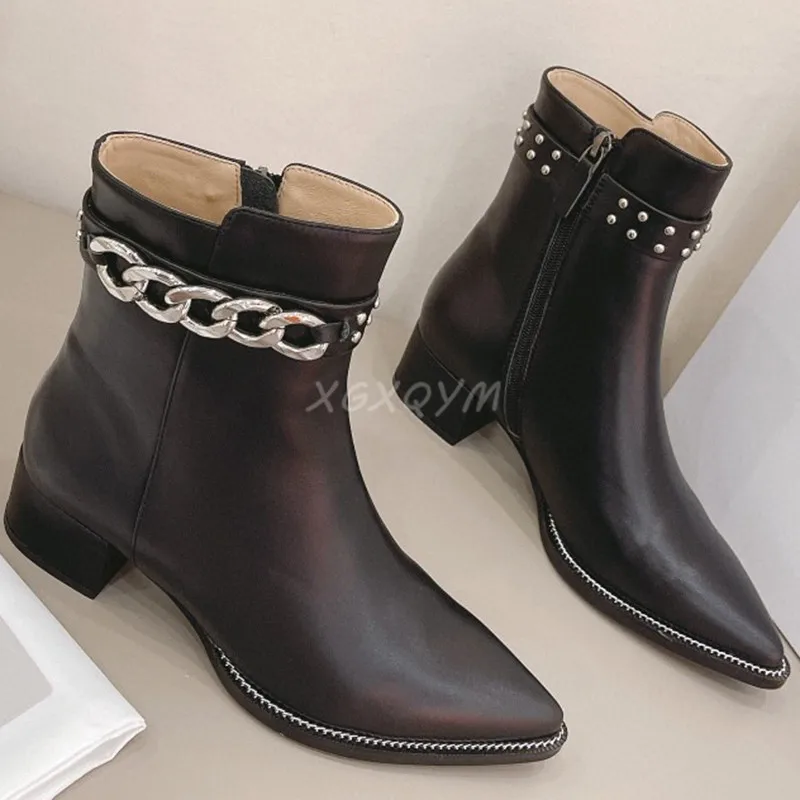 Pointed Toe Ankle Boots For Women Black White Boots Side Zip Ladies Fashion Party Shoes Women High Heels Short Boots Woman 
Pointed Toe Ankle Boots For Women Black White Boots Side Zip Ladies Fashion Party Shoes Women High Heels Short Boots Woman