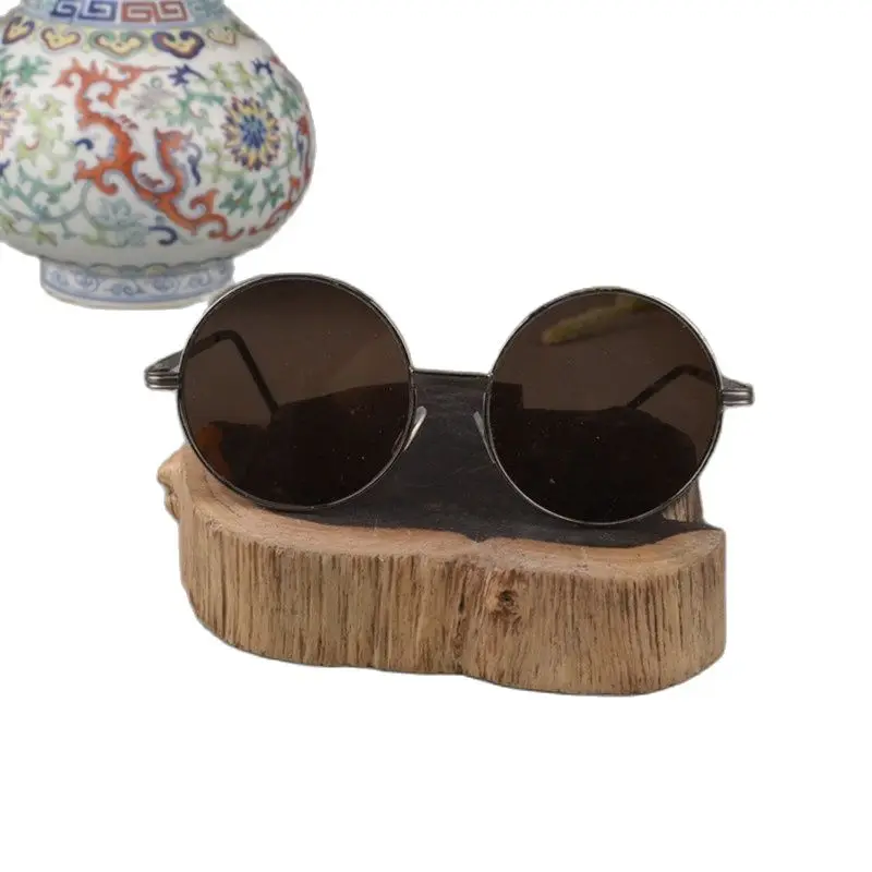 Old Shanghai Republic Natural Crystal Glasses Pure Copper Frame Sunglasses 
Old Shanghai Republic Natural Crystal Glasses Pure Copper Frame Sunglasses