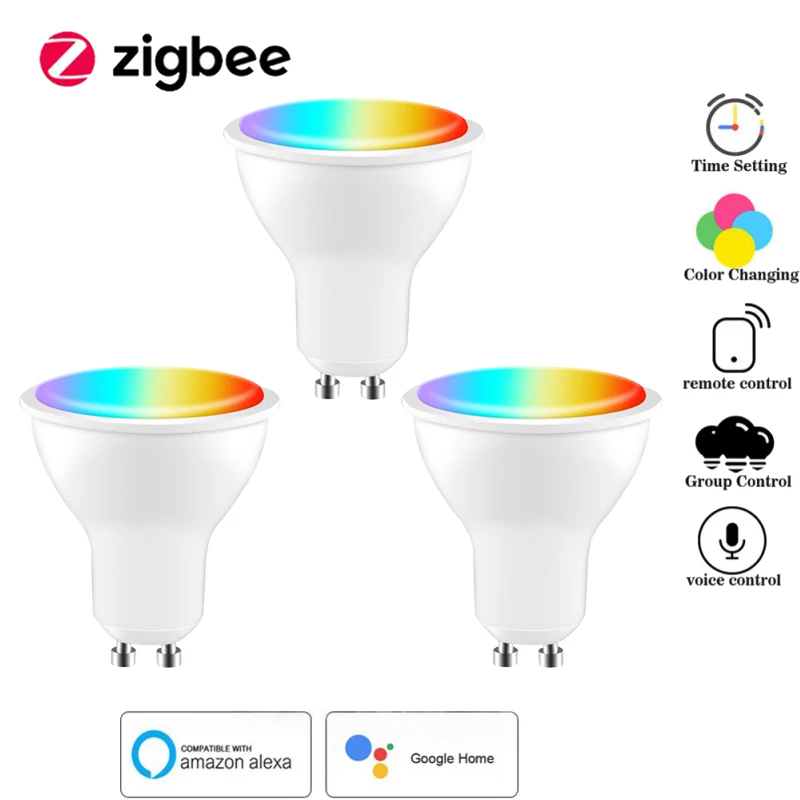 3pcs Tuya ZigBee WiFi Smart Light Bulb Gu10 RGB LED Lamp Dimmable With Spotlight APP Work With Alexa Google Home Siri Control
3pcs Tuya ZigBee WiFi Smart Light Bulb Gu10 RGB LED Lamp Dimmable With Spotlight APP Work With Alexa Google Home Siri Control