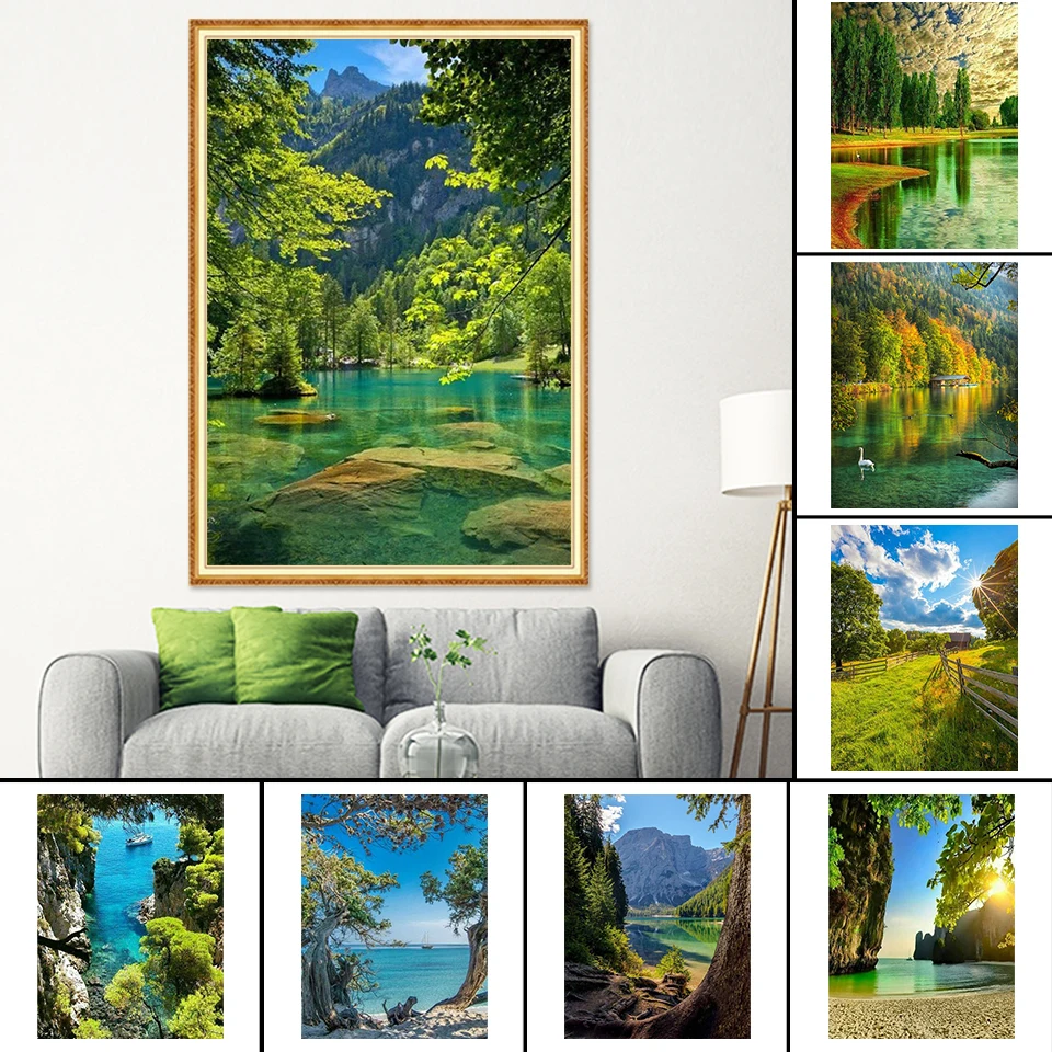 DIY 5D Diamond Painting Landscape Spring Kit Full Drill Embroidery Scenery Mosaic Art Picture of Rhinestones Wall Decor Gift
DIY 5D Diamond Painting Landscape Spring Kit Full Drill Embroidery Scenery Mosaic Art Picture of Rhinestones Wall Decor Gift